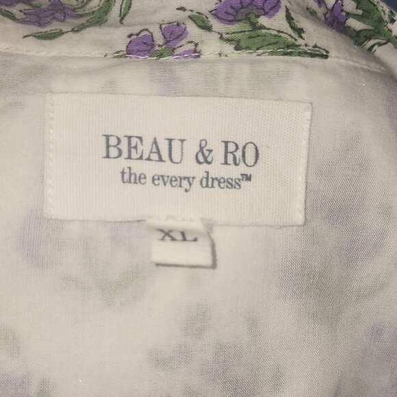Beau & Ro The Every Day Dress Midi Floral Print Sz XL - Picture 4 of 5